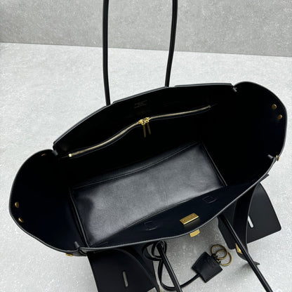 Bel Air Carry All Bag 30 in Black Nappa Lambskin Silver Hardware
