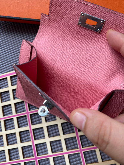 HM Kelly Pocket 13.5 Pink Epsom Shw