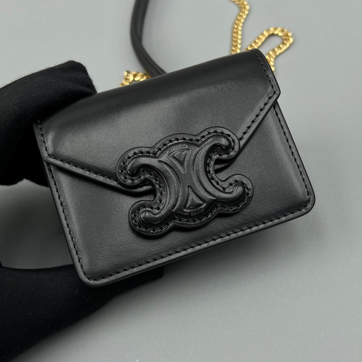 CUIR TRIPHOME 11 BLACK CALFSKIN