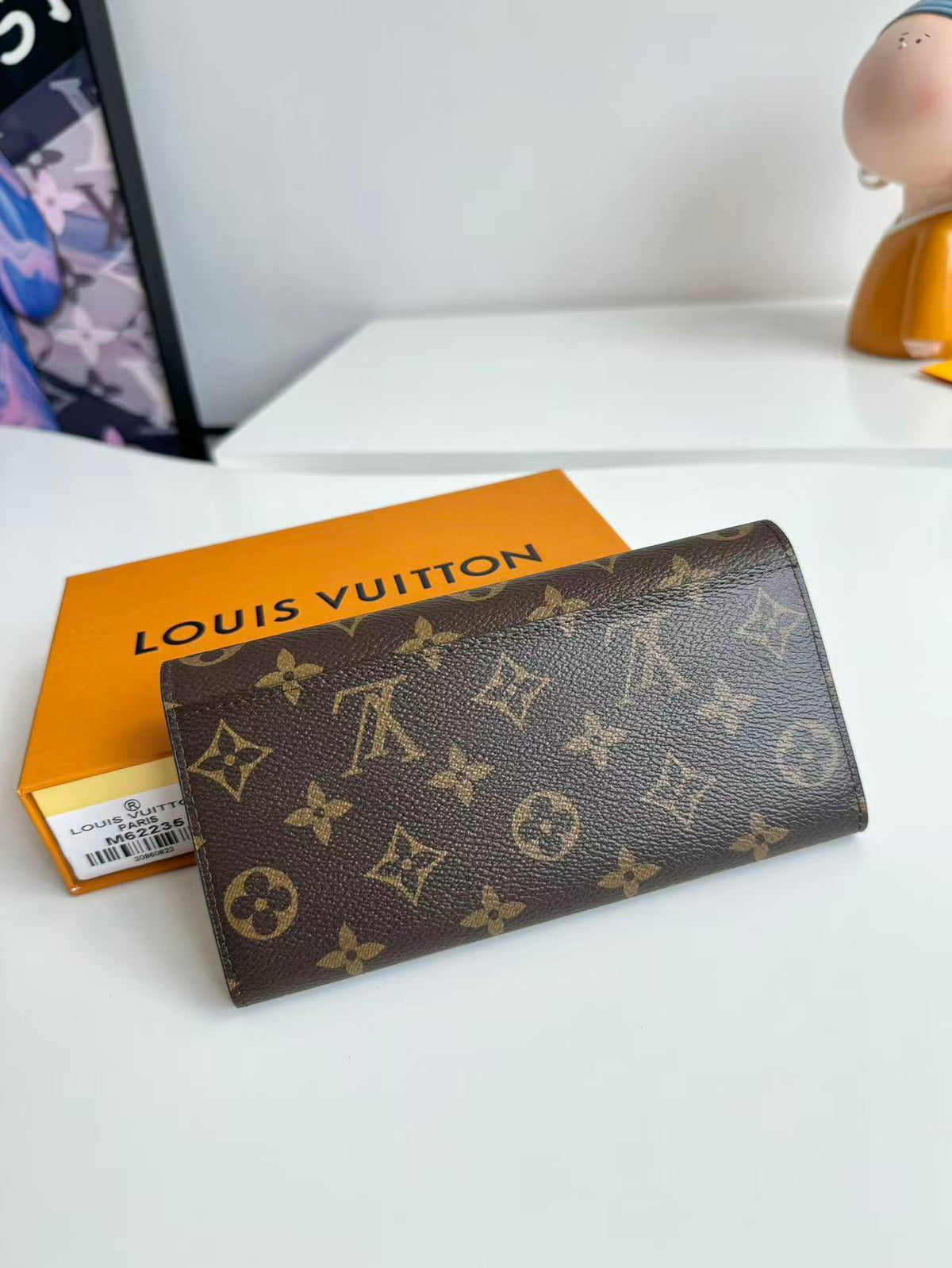 LV Sarah Wallet 19 Brown in Monogram Cowhide