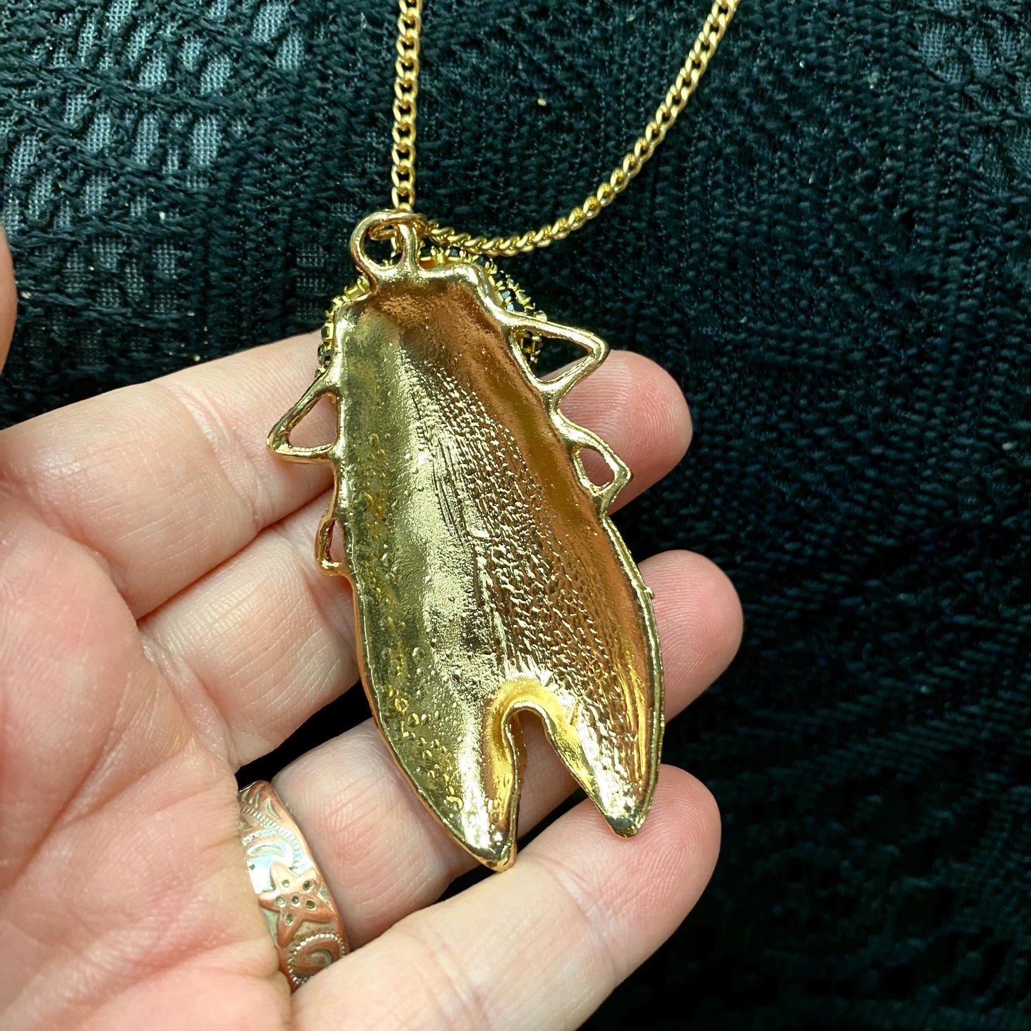 Enamel Cicada Art Pendant Necklace – Bejeweled Eyeball Jewelry
