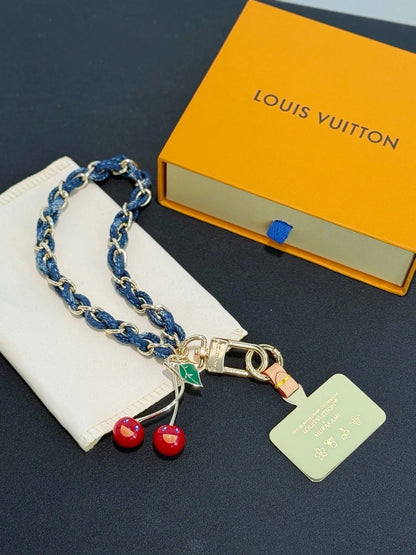 Louis Vuitton x Takashi Murakami Denim Cherry Charm