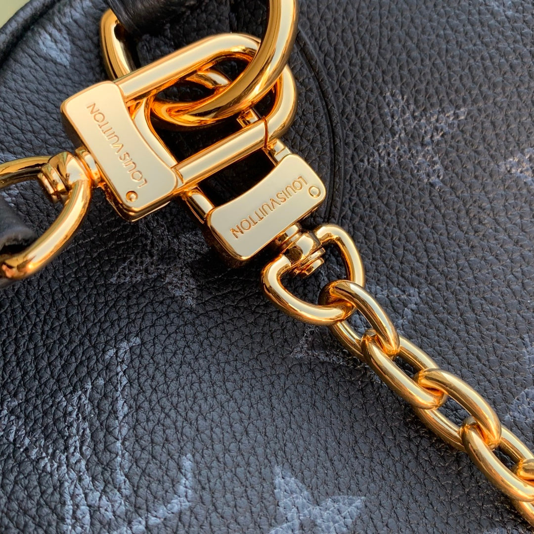 LV 2025 Speedy BandouliÃ¨re 25 Black Calfskin 347095