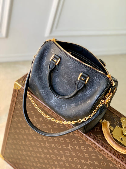 LV 2025 Speedy BandouliÃ¨re 25 Black Calfskin 347095