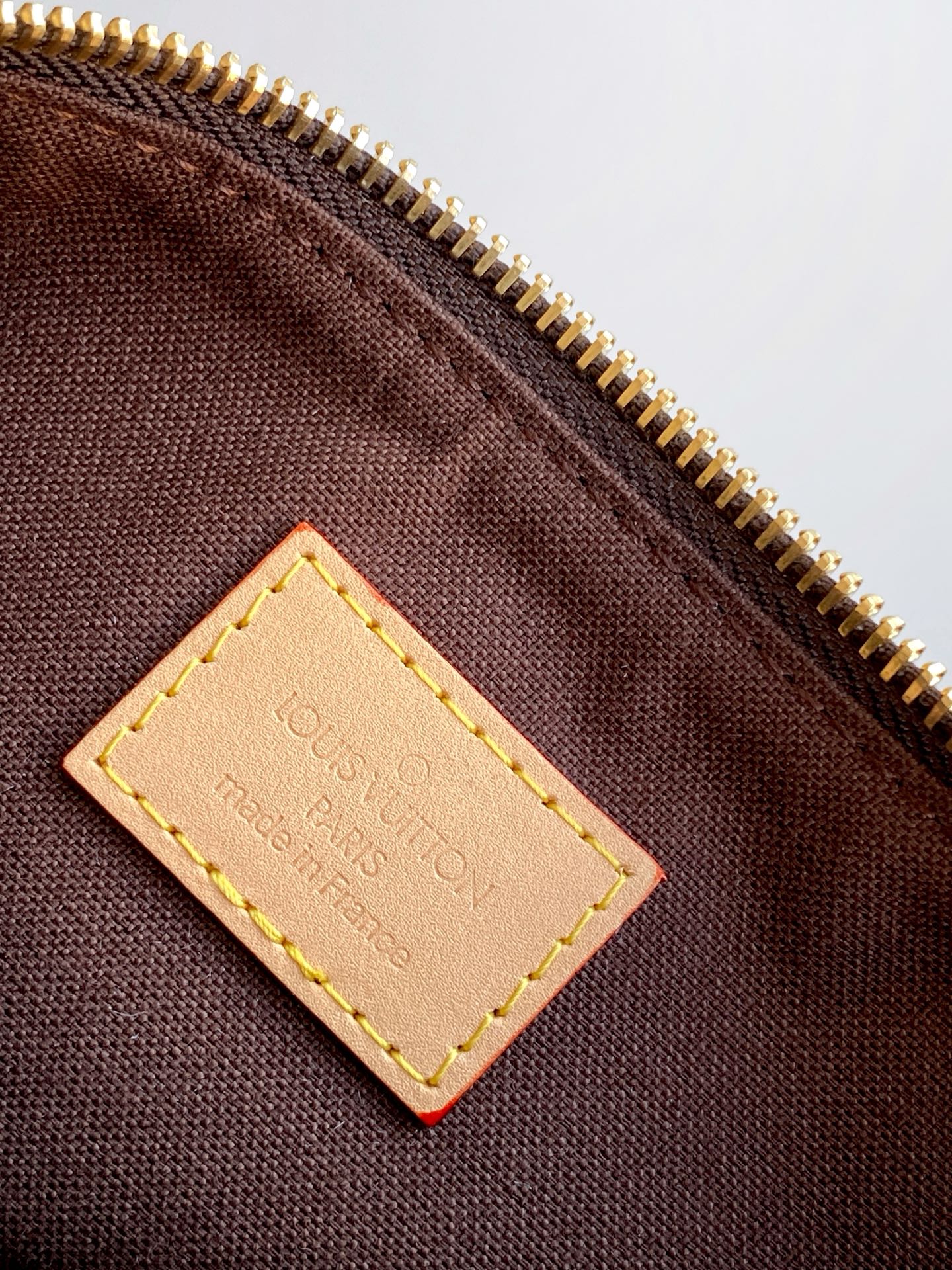 LV Pochette Hills Brown Monogram Coated Canvas & Cowhide