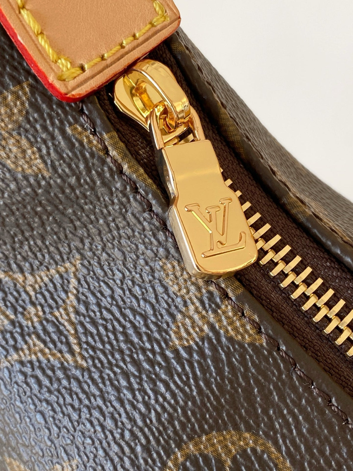 LV Pochette Hills Brown Monogram Coated Canvas & Cowhide