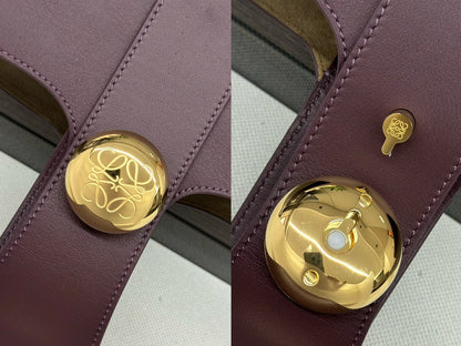 Medium Pebble 28cm Dark Burgundy Calfskin