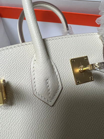 HM BIRKIN SELLIER CREAM EPSOM LEATHER GOLD HARDWARE