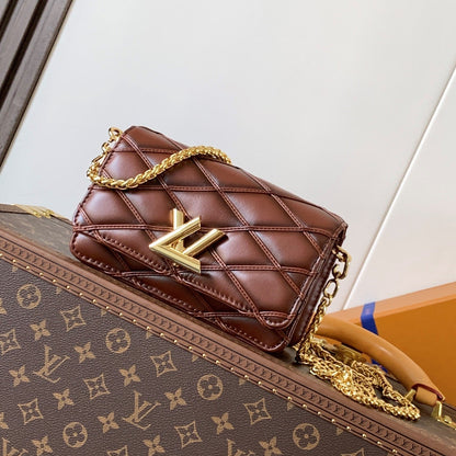 LV WOC Go-14 20cm Brown Sheepskin GHW