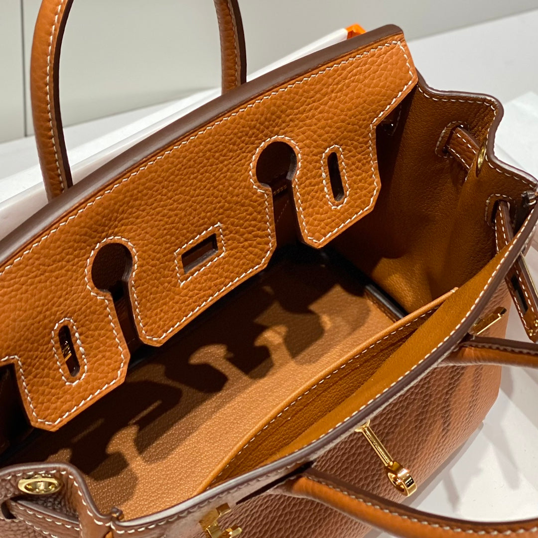 HM Birkin 20cm Gold Togo Leather Gold Hardware